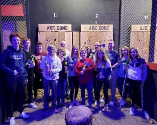 Naperville axe throwing group